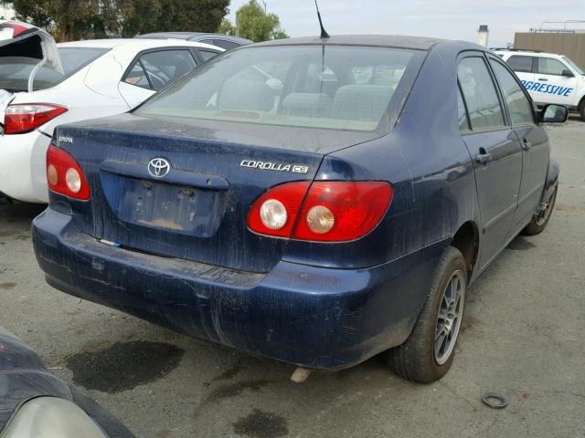 1NXBR32E57Z791178 - 2007 TOYOTA COROLLA CE BLUE photo 4