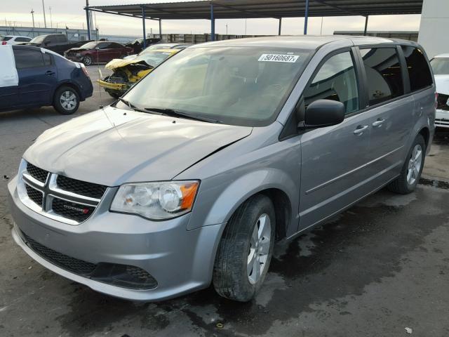 2C4RDGBG7DR678030 - 2013 DODGE GRAND CARA SILVER photo 2