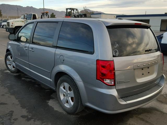 2C4RDGBG7DR678030 - 2013 DODGE GRAND CARA SILVER photo 3