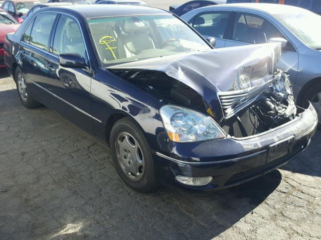 JTHBN30F410032417 - 2001 LEXUS LS 430 BLUE photo 1