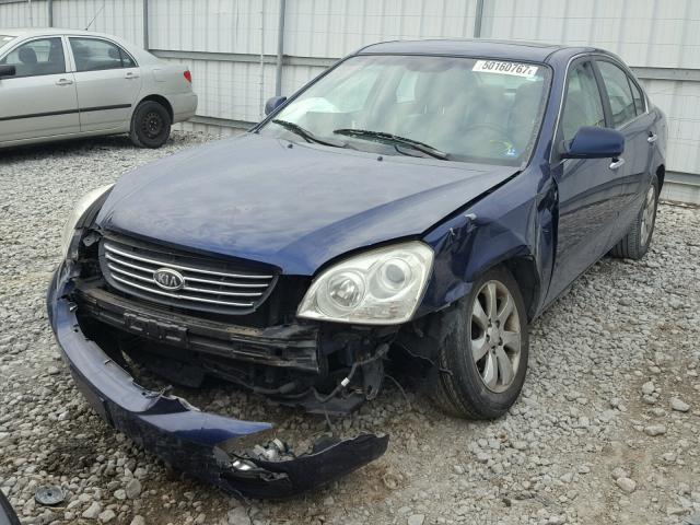 KNAGE124175140316 - 2007 KIA OPTIMA LX BLUE photo 2