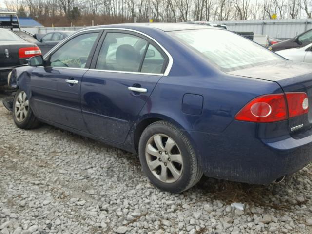 KNAGE124175140316 - 2007 KIA OPTIMA LX BLUE photo 3