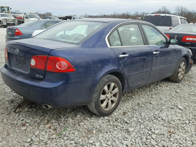 KNAGE124175140316 - 2007 KIA OPTIMA LX BLUE photo 4