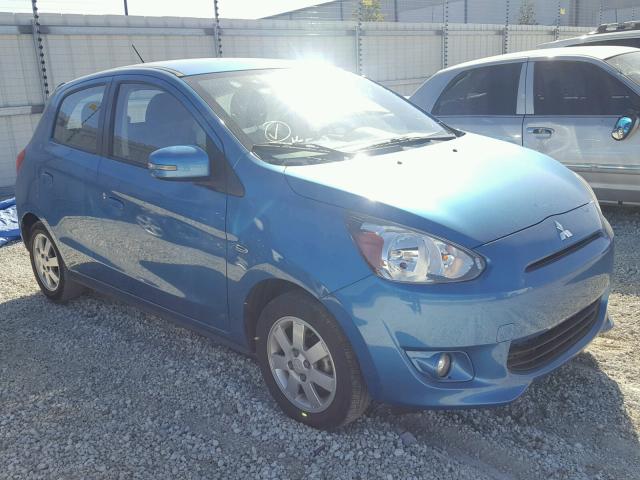 ML32A4HJ2FH005367 - 2015 MITSUBISHI MIRAGE ES BLUE photo 1