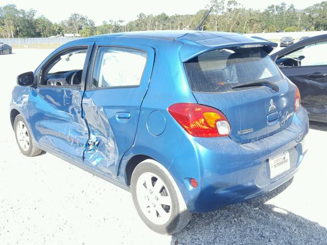 ML32A4HJ2FH005367 - 2015 MITSUBISHI MIRAGE ES BLUE photo 3