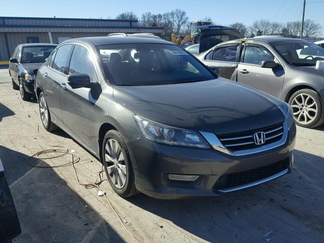 1HGCR3F8XDA019156 - 2013 HONDA ACCORD EXL GRAY photo 1