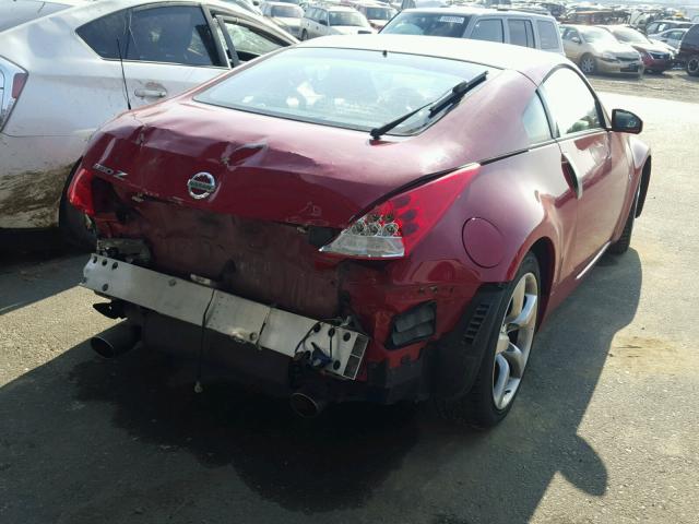 JN1AZ34EX6M352881 - 2006 NISSAN 350Z COUPE RED photo 4