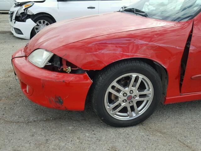 1G1JH52FX27443383 - 2002 CHEVROLET CAVALIER L RED photo 9