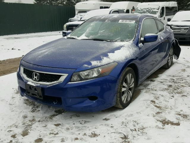 1HGCS12858A011597 - 2008 HONDA ACCORD EXL BLUE photo 2