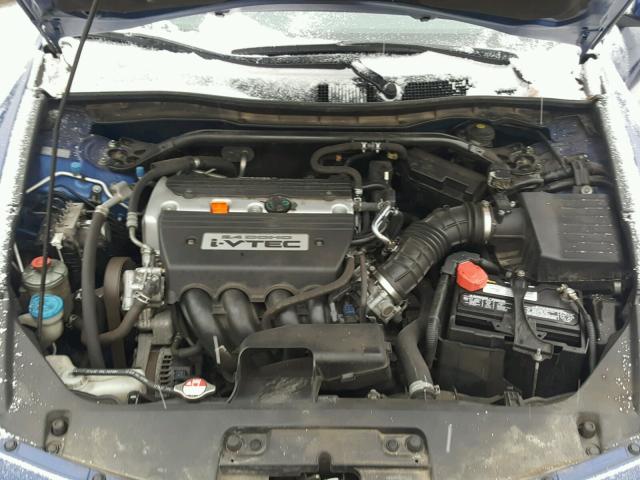 1HGCS12858A011597 - 2008 HONDA ACCORD EXL BLUE photo 7