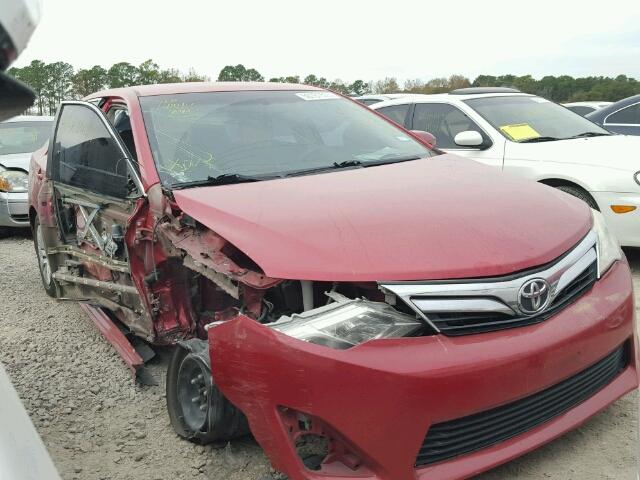 4T1BF1FK4CU530339 - 2012 TOYOTA CAMRY BASE RED photo 1