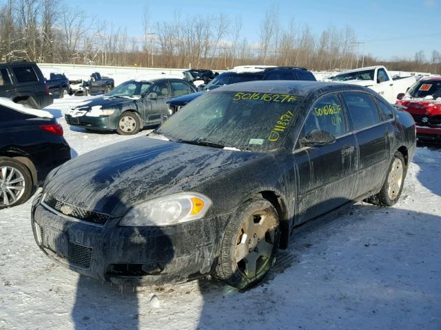 2G1WD58C669431850 - 2006 CHEVROLET IMPALA SUP BLACK photo 2