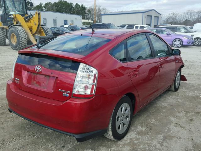 JTDKB20U493512356 - 2009 TOYOTA PRIUS BURGUNDY photo 4