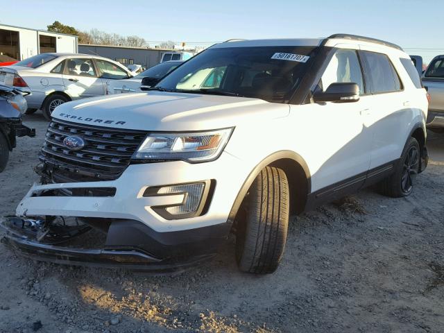 1FM5K8D8XHGD78565 - 2017 FORD EXPLORER X WHITE photo 2