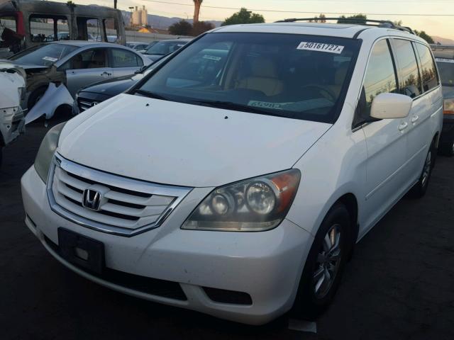 5FNRL38738B409222 - 2008 HONDA ODYSSEY EX WHITE photo 2