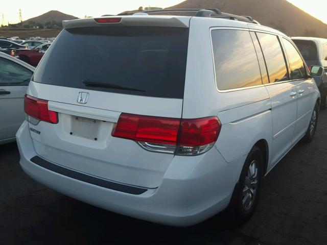 5FNRL38738B409222 - 2008 HONDA ODYSSEY EX WHITE photo 4