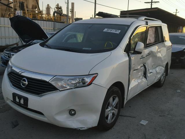 JN8AE2KP3D9069945 - 2013 NISSAN QUEST S WHITE photo 2