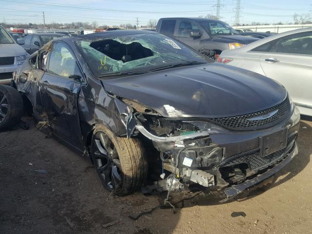 1C3CCCBGXFN516205 - 2015 CHRYSLER 200 S GRAY photo 1