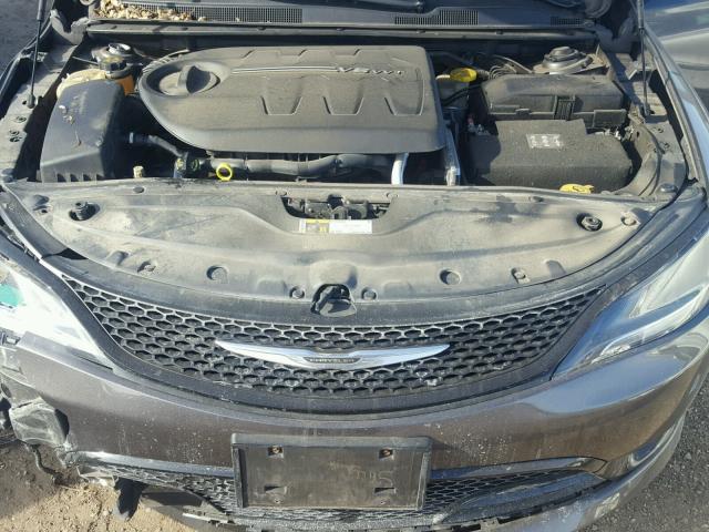 1C3CCCBGXFN516205 - 2015 CHRYSLER 200 S GRAY photo 7