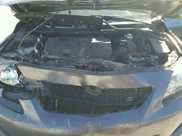 1NXBU40EX9Z039146 - 2009 TOYOTA COROLLA BA CHARCOAL photo 7