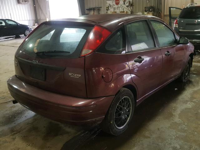 1FAFP37NX7W118661 - 2007 FORD FOCUS ZX5 BURGUNDY photo 4