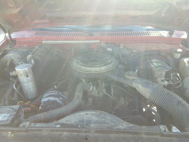 1GCCT14R6G2126929 - 1986 CHEVROLET S TRUCK S1 RED photo 7