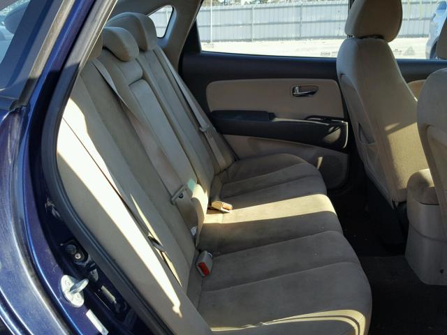 KMHDU4AD8AU014975 - 2010 HYUNDAI ELANTRA BL BLUE photo 6