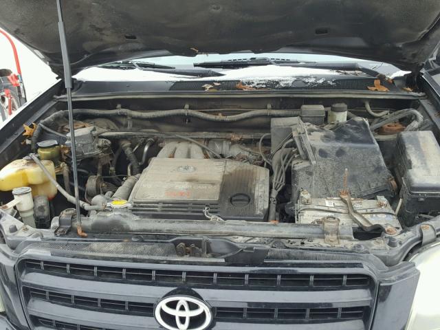 JTEHF21A330124865 - 2003 TOYOTA HIGHLANDER BLACK photo 7