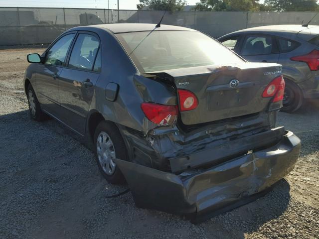 2T1BR32E07C840255 - 2007 TOYOTA COROLLA CE GRAY photo 3