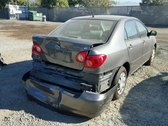 2T1BR32E07C840255 - 2007 TOYOTA COROLLA CE GRAY photo 4