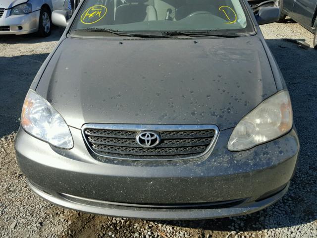 2T1BR32E07C840255 - 2007 TOYOTA COROLLA CE GRAY photo 9