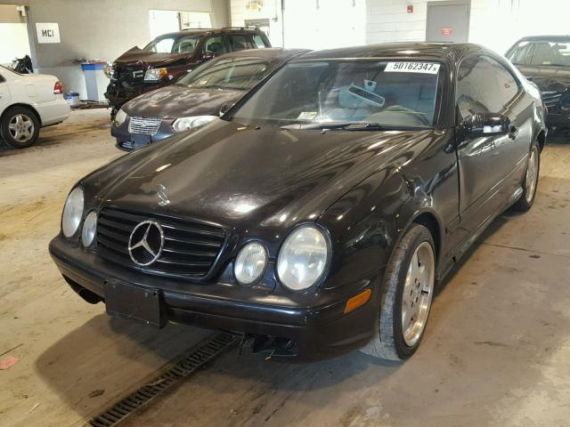 WDBLJ70G9YF148218 - 2000 MERCEDES-BENZ CLK 430 BLACK photo 2