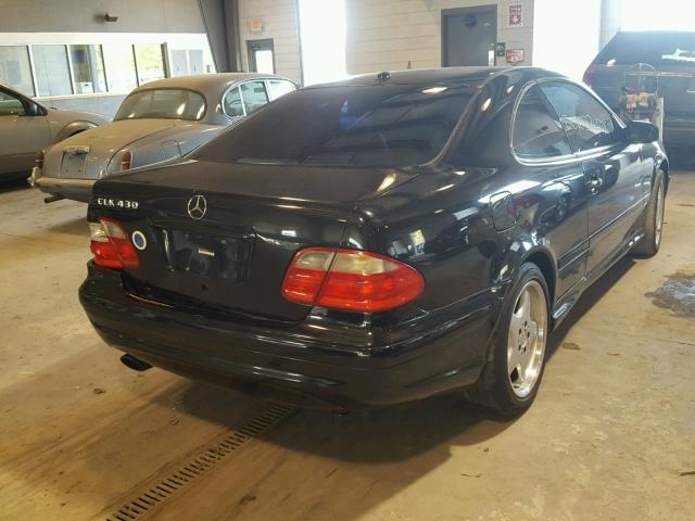 WDBLJ70G9YF148218 - 2000 MERCEDES-BENZ CLK 430 BLACK photo 4