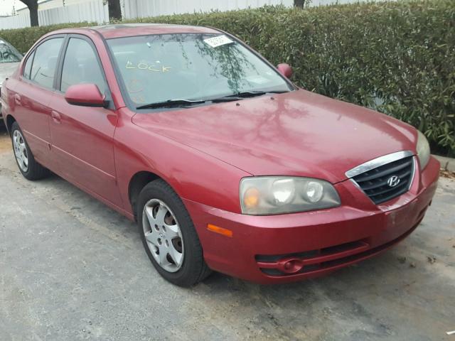 KMHDN46D86U239863 - 2006 HYUNDAI ELANTRA GL RED photo 1