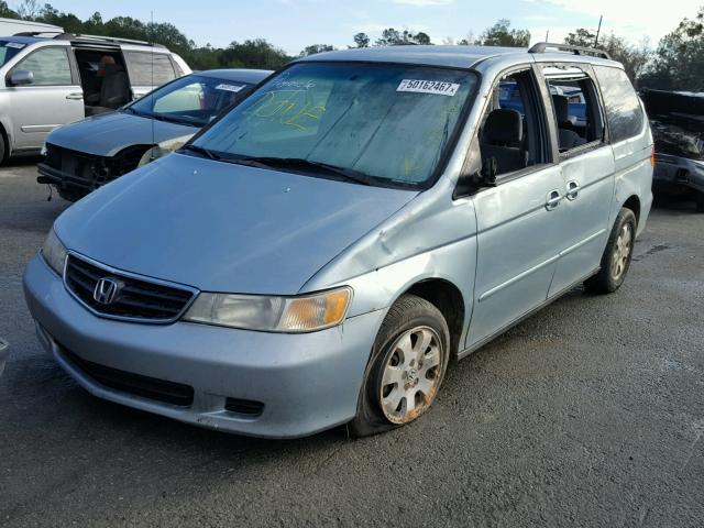 5FNRL18894B123124 - 2004 HONDA ODYSSEY EX BLUE photo 2