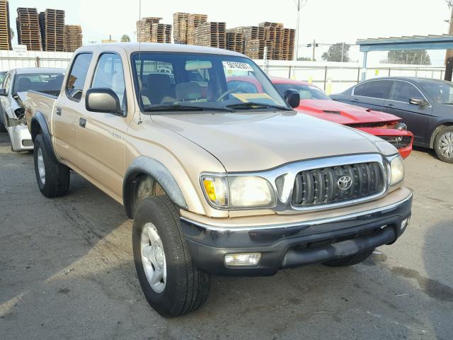 5TEGM92N61Z748074 - 2001 TOYOTA TACOMA DOU GOLD photo 1