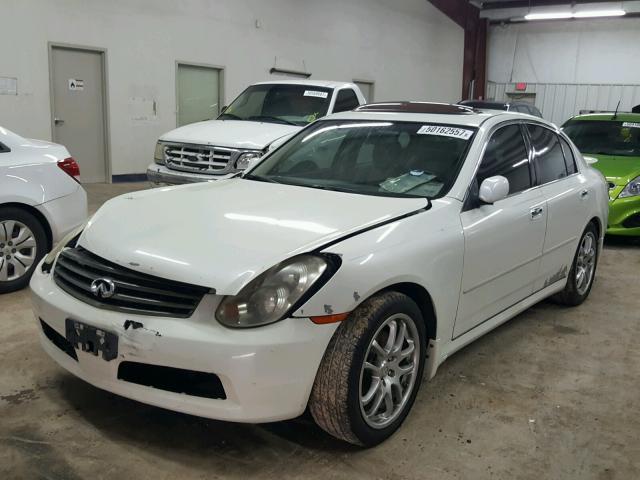 JNKCV51E76M513221 - 2006 INFINITI G35 WHITE photo 2