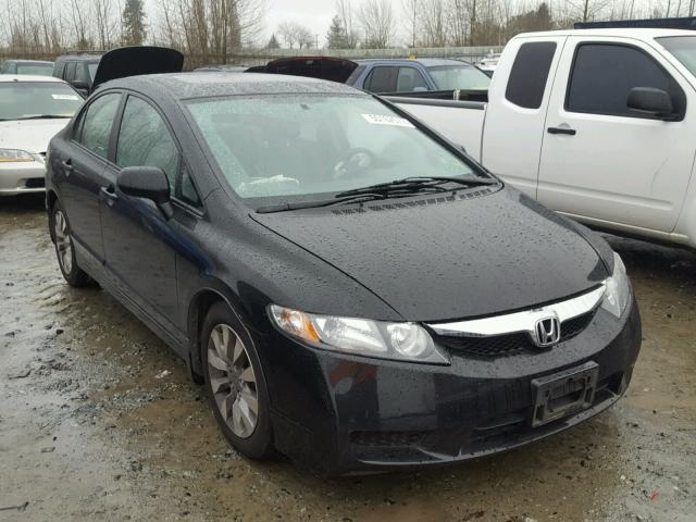 1HGFA16929L023733 - 2009 HONDA CIVIC EXL BLACK photo 1