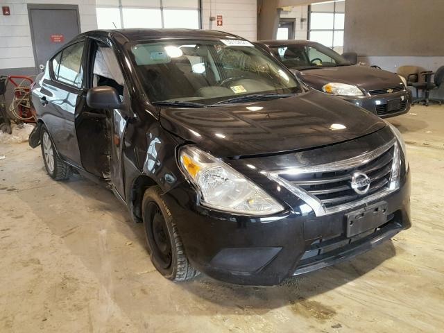 3N1CN7AP8FL951418 - 2015 NISSAN VERSA S BLACK photo 1