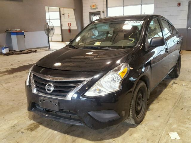 3N1CN7AP8FL951418 - 2015 NISSAN VERSA S BLACK photo 2