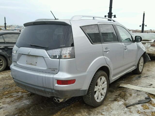 JA4JT5AX9AZ606022 - 2010 MITSUBISHI OUTLANDER SILVER photo 4