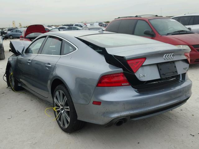 WAUSGAFC1CN012755 - 2012 AUDI A7 PRESTIG GRAY photo 3