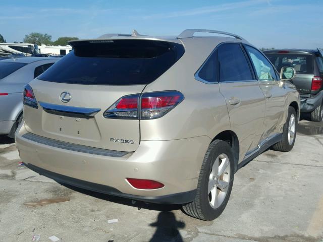 2T2BK1BA2DC212274 - 2013 LEXUS RX 350 TAN photo 4