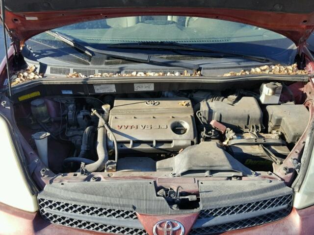 5TDZA23C84S038634 - 2004 TOYOTA SIENNA CE MAROON photo 7