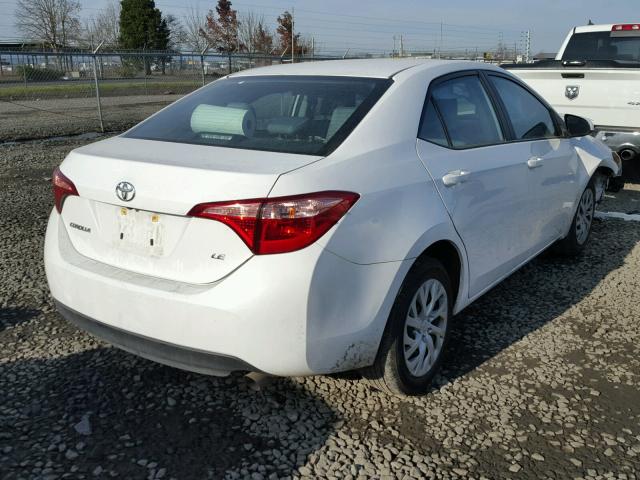 2T1BURHE1HC824771 - 2017 TOYOTA COROLLA L WHITE photo 4