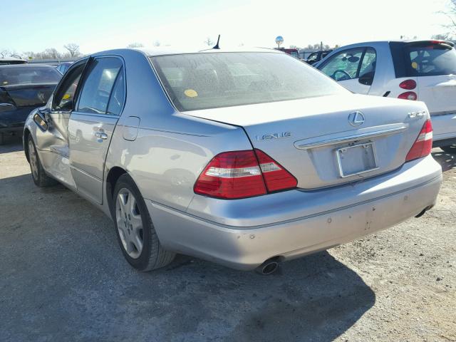 JTHBN36F640141196 - 2004 LEXUS LS 430 SILVER photo 3