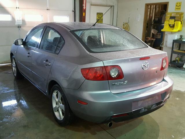 JM1BK12G461481652 - 2006 MAZDA 3 I GRAY photo 3