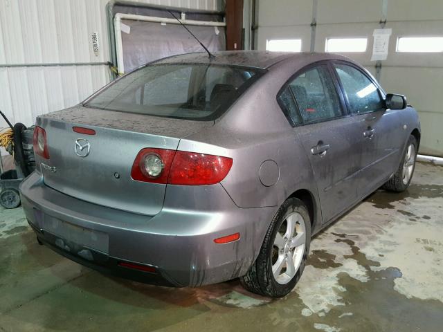 JM1BK12G461481652 - 2006 MAZDA 3 I GRAY photo 4