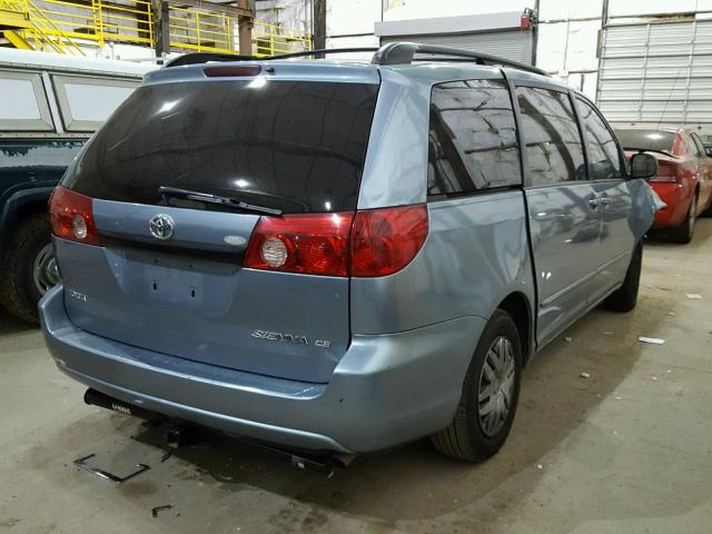 5TDZA23C26S581917 - 2006 TOYOTA SIENNA CE BLUE photo 4