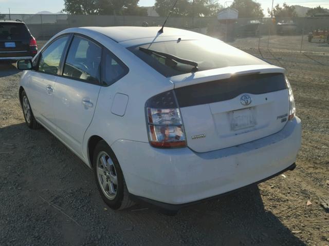 JTDKB20U140001620 - 2004 TOYOTA PRIUS WHITE photo 3